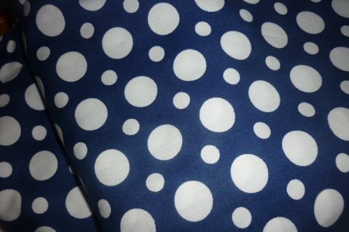 Blue polka dot cotton - ruby dress